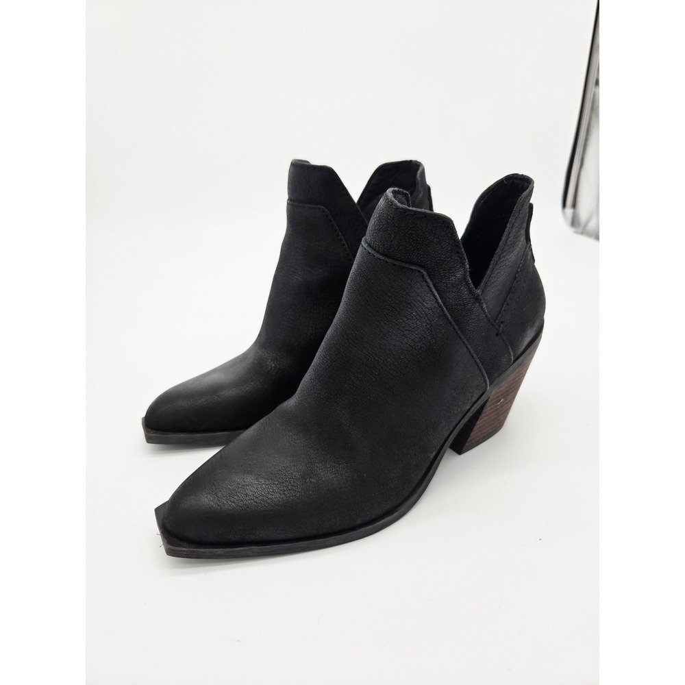 Crown Vintage Womens Stavie Bootie Black Genuine‎ Leather Size 8M NEW